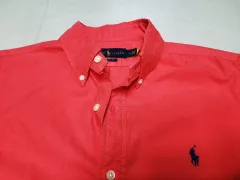 ポロ コーラルオレンジピンク オックスフォードシャツ ホログラムタグ 新モデル ポール1193