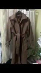 ベルト付きロングコート