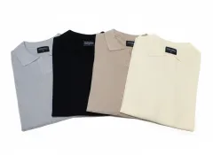 新品 ユニセックス ニット カラーネック