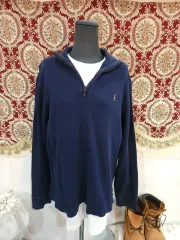 ポロ Ralph Lauren(ラルフローレン) ハーフジップ コットン パーカー ESTATE RIB