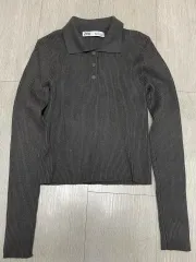 ZARA ザラ クロップド カラ ニット Mサイズ