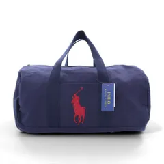 Polo Ralph Lauren ビッグポニー刺繍 ボストンバッグ ネイビー NEWPORT キャンバス 未使用品