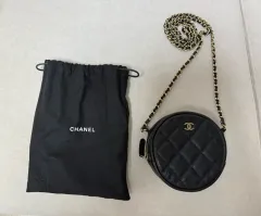 正規品 シャネル ラウンドバッグ 탬버린バッグ バニティバッグ