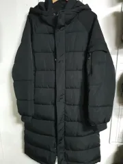 ブラック ロングダウンジャケット 100L 新品