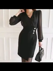 Vネック ストレッチ ONE PIECE