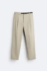 S ZARA(ザラ) ハイテク ベルト付きパンツ