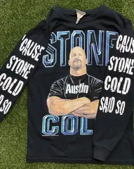 90 ザ・イヤーズ wwf スティーブ オースティン ストーン コールド Tシャツ キッズ