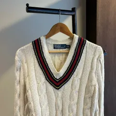 12682 - ポロ ラルフローレン クリケット ケーブル ニット (カシミア 15% 含有)