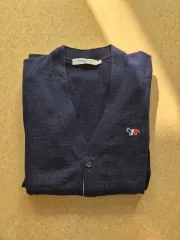 Maison Kitsuné(メゾンキツネ) ネイビー カーディガン m サイズ