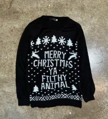 黒 クリスマス ニット