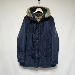 90's Abercrombie N-3B フライト ジャケット ネイビー L サイズ 実寸参考