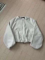 ZARA ザラ ソフト ブルゾン ジャケット 白 L サイズ 出品
