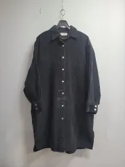 フリー) リブ付き シャツ ロング丈