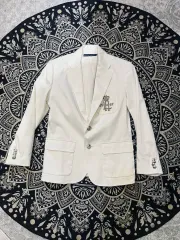 ポロ Ralph Lauren(ラルフローレン) コットン スパン糸 ワッペン ブレザー