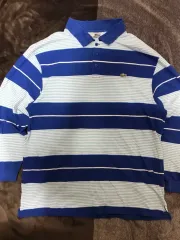 9 ラコステ オーバーサイズ 長袖 カラーTシャツ ブルー