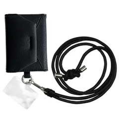 新品 [ UNiCASE 公式 ] iPhone 対応 カードケース MagSafe 対応 スマホショルダー ストラップ付き 落下防止 カード収納 アクセサリー ユニケース Mag Shoulder Wallet （ ブラック)