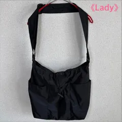 Afternoon Tea ナイロンショルダーバッグ ブラック 軽量 多収納 シンプル