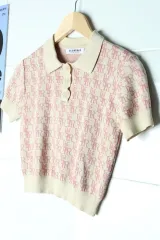 W(F) ラブイズトゥルー 半袖 Kara Tシャツ ロゴデザイン いちごミルク-17BC7