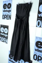 W(S-M) & Other Stories アンドアザーストーリーズ ドレス ワンピース ノースリーブ リネン 麻 ブラック-17BC8