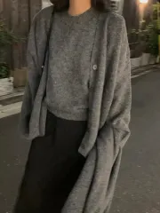 新品 ニット ベストカーディガン セット