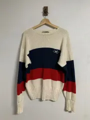 L 90s ポロラルフローレン ヴィンテージ コットン ニット /PTB2