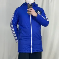 adidas(アディダス) 青 ベンチコート ダウンジャケット 90 241128