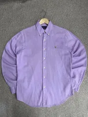 M) ポロ パープル シャツ