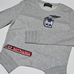 Karl Lagerfeld(カールラガーフェルド) 刺しゅうペン トレーナー xs