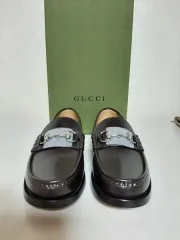 GUCCI(グッチ) メンズ ローファー (ダークブラウン) （ 6 ＋ ／ 255 サイズ ）