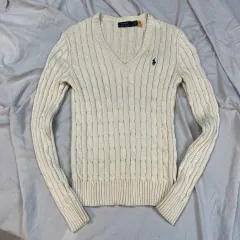 POLO RALPH LAUREN(ポロラルフローレン) ケーブル Vネック ニット S