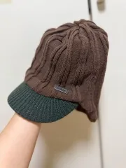 新品 K2 レディース アドベンチャーハット K2 レディース ニット キャップ ブラウン/グリーン