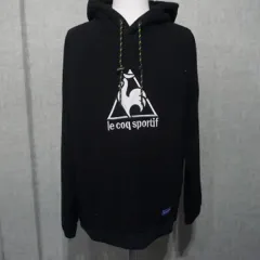 M9582 ー le coq sportif(ルコックスポルティフ) メンズ 100 サイズ 黒 艦隊 フード Tシャツ