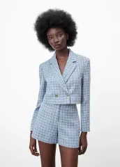 ZARA(ザラ) クロップド 構造 ブレザー (未着用)