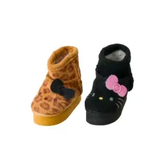 サンリオ ミニ ブーツ キーホルダー チャーム ハローキティ レオパード ブラック セット