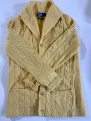 Ralph Lauren(ラルフローレン) ケーブル ショールカラー カーディガン L