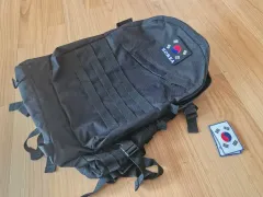 ミリタリー バッグ リュック リュックサック (ブラック)