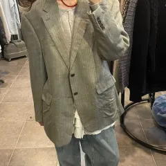 （NO 9）RALPHLAUREN ラルフローレン ヴィンテージ ストライプ ジャケット ベージュ