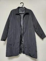 (F) レディース ダウン コート アウター ブラック 二度着用