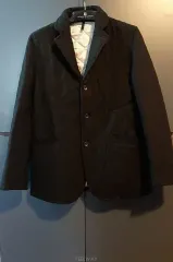 SUIT SELECT 男性用ラムウール 100 クアルティング&インサイドキルトジャケット