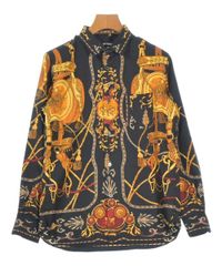 JUNYA WATANABE 花柄 半袖シャツ ネイビー - メルカリ