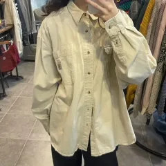 (NO 9) Carhartt カーハート ヴィンテージ ポケット シャツ アイボリー