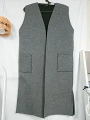 グレーロングベスト (新品)