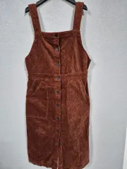 H クインクト コーデュロイ ジャンパースカート S