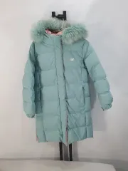 ニューバランス キッズ ロングダウンジャケット リバーシブル ダウン コート ピンク ミント 155