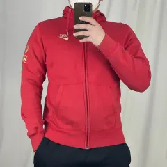 Nike(ナイキ） オールドスクール 限定品 レッド フード付き ジップアップパーカー L 241207