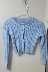 クロップドニットカーディガン