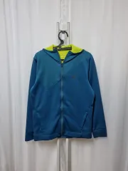 (男性) asics(アシックス) 裏起毛 フード付き ジップアップパーカー