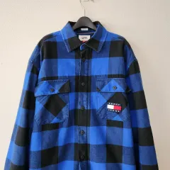 トミーヒルフィガー ボア チェックシャツ (L