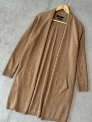 (S) ユニット カシミア100% ミドル ニットカーディガン レディース