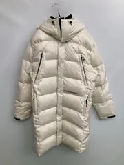 thisisneverthat ディスイズネバーザット ダウンジャケット/コート LARGE ホワイト ナイロン 無地 ブランドロゴ ロング丈 フードあり ジップアップ